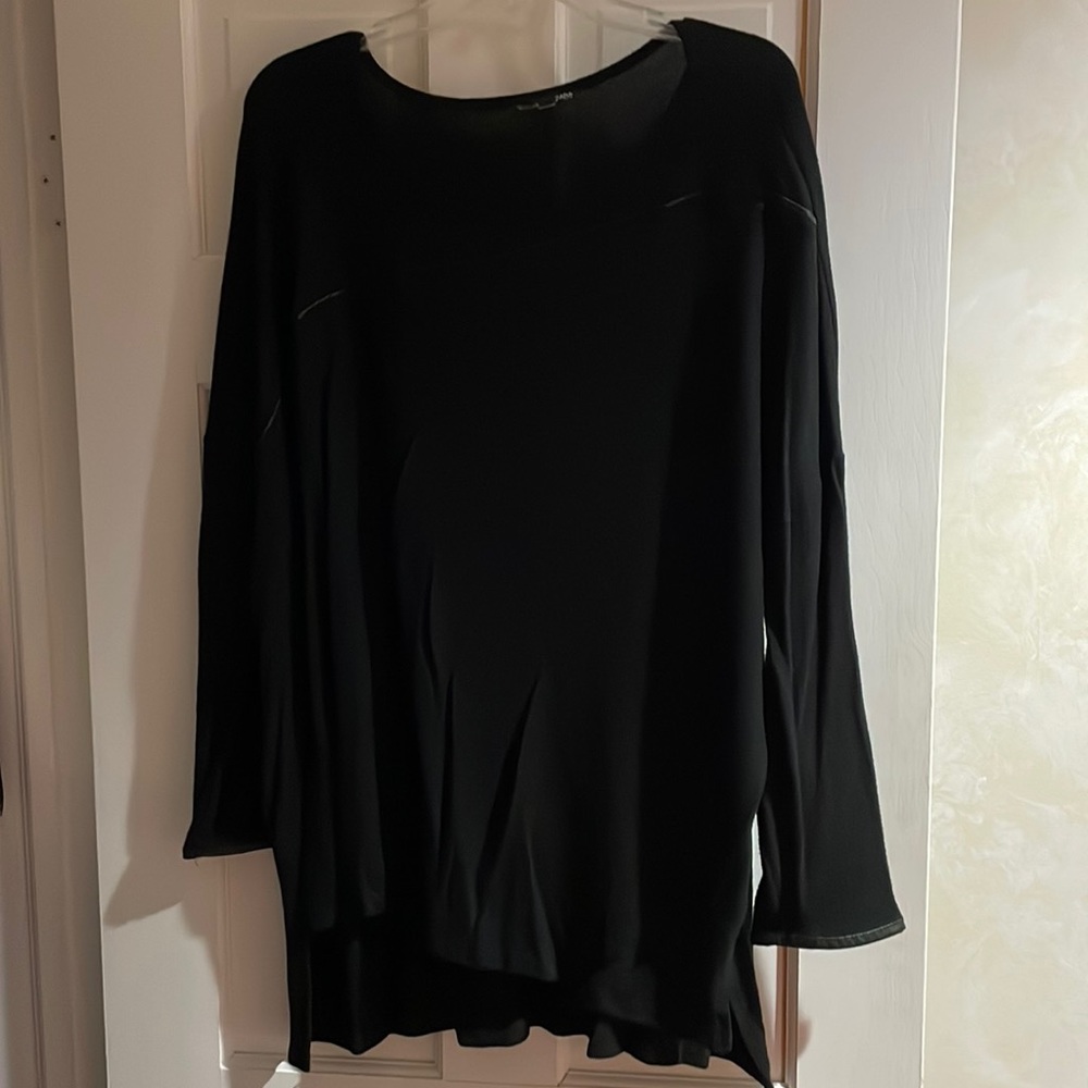 Zara black long sweater in size L